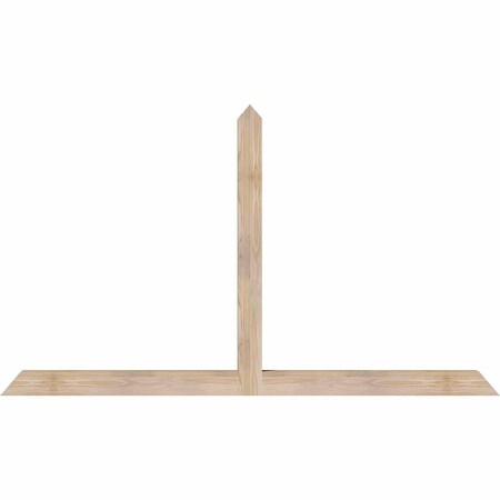 Ekena Millwork Portland Smooth Timber Gable Bracket, Douglas Fir, 72"W x 42"H x 3 1/2"D x 3 1/2"F, 14/12 Pitch GBW072X42X0404POR00SDF